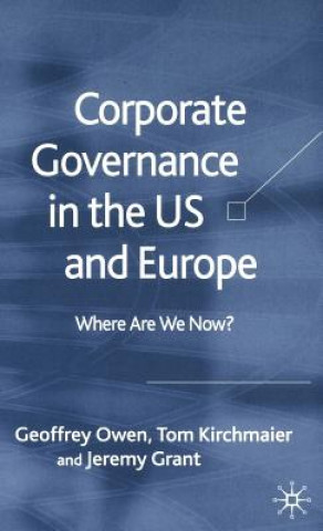 Könyv Corporate Governance in the US and Europe Tom Kirchmaier