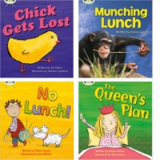 Kniha Learn to Read at Home with Bug Club Phonics: Pack 4 (Pack of 4 reading books with 3 fiction and 1 non-fiction) Jill Atkins