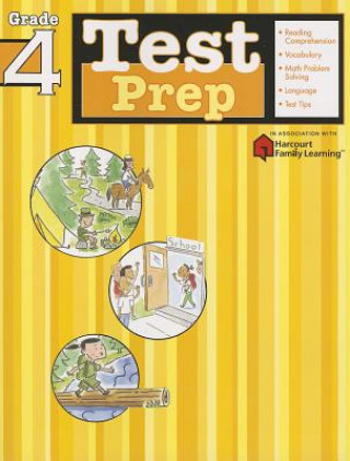 Carte Test Prep: Grade 4 (Flash Kids Harcourt Family Learning) Flash Kids Editors