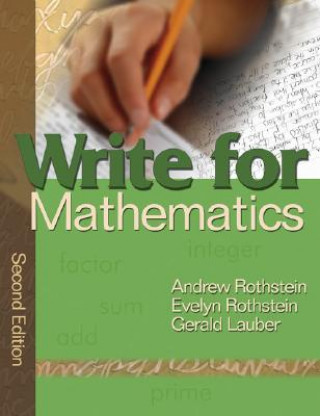 Książka Write for Mathematics Andrew S. Rothstein