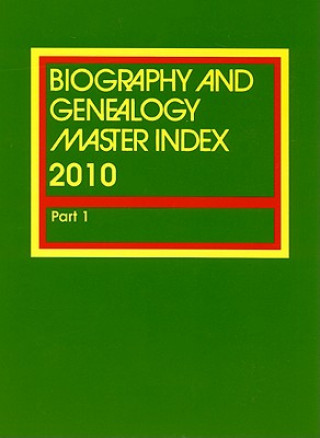 Kniha Biography & Genealogy Master Index, Part 1 Jennifer Mossman