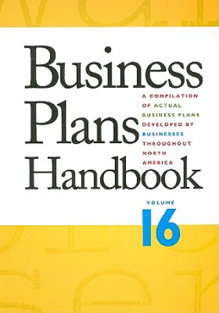 Kniha Business Plans Handbook, Volume 16 Lynn M. Pearce