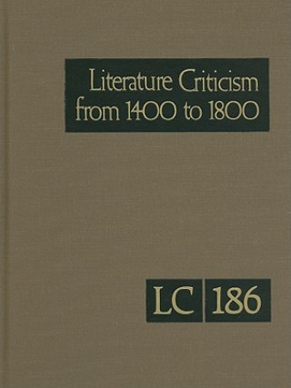 Libro Literature Criticism from 1400-1800, Volume 186 Lawrence J. Trudeau