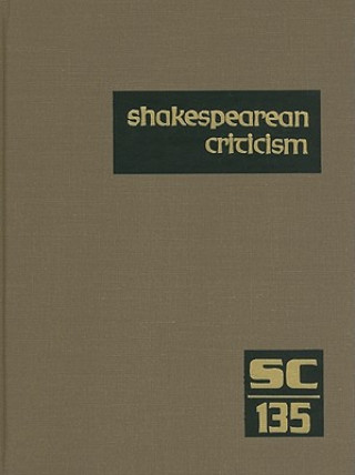 Książka Shakespearean Criticism, Volume 135 Michelle Lee