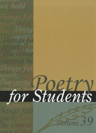 Buch Poetry for Students, Volume 39 David J. Kelly