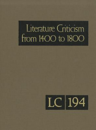 Carte Literature Criticism from 1400 to 1800 Lawrence J. Trudeau