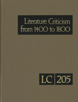 Kniha Literature Criticism from 1400-1800 Gale