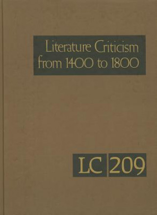 Kniha Literature Criticism from 1400-1800 Gale