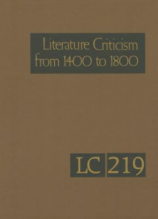 Könyv Literature Criticism from 1400 to 1800 Lawrence J. Trudeau