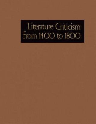 Kniha Literature Criticism from 1400-1800 Gale