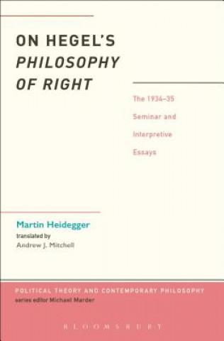 Könyv On Hegel's Philosophy of Right Martin Heidegger