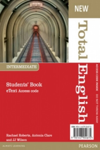 Kniha New Total English Intermediate eText Students' Book Access Card Rachael Roberts