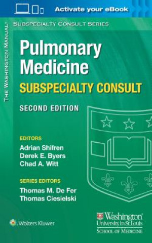 Kniha Washington Manual Pulmonary Medicine Subspecialty Consult Adrian Shifren