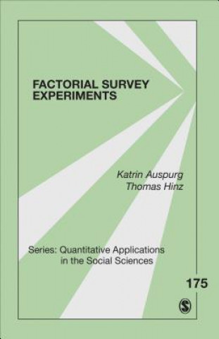 Kniha Factorial Survey Experiments Thomas Hinz