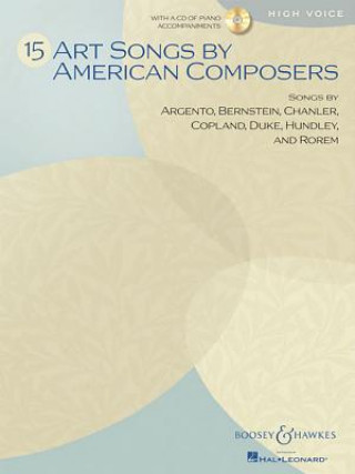 Kniha 15 Art Songs by American Composers Hal Leonard Corp