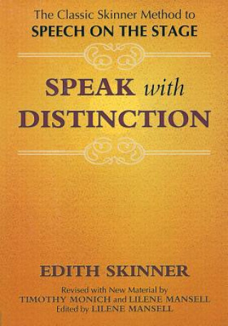 Kniha Speak with Distinction Edith Skinner