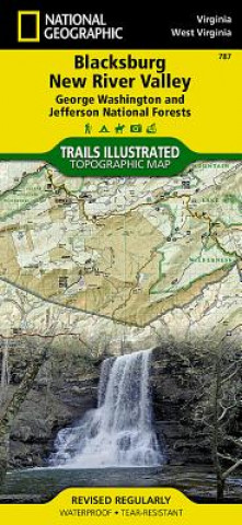 Drucksachen Blacksburg New River Valley National Geographic Maps