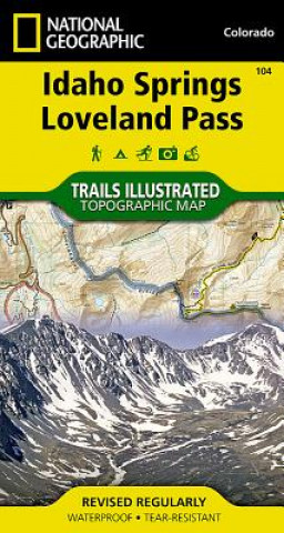 Tiskovina Idaho Springs/Loveland Pass National Geographic Maps