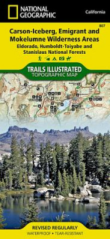 Tiskanica Carson-Iceberg/Emigrant/Mokleumne Wilderness Areas National Geographic Maps