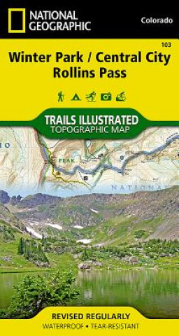 Materiale tipărite Winter Park/Central City/Rollins Pass National Geographic Maps
