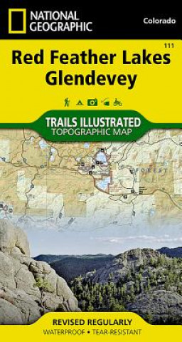 Tiskovina Red Feather Lakes/Glendevey National Geographic Maps