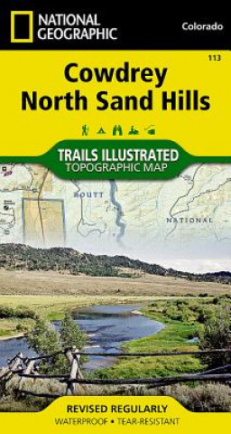 Tlačovina Cowdrey/North Sand Hills National Geographic Maps