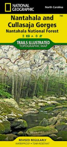 Nyomtatványok Nantahala and Cullasaja Gorges, Nantahala National Forest National Geographic Maps