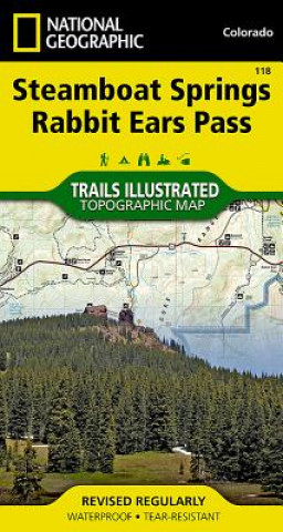 Tiskovina Steamboat Springs/Rabbit Ears Pass National Geographic Maps