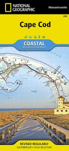 Drukwerk Cape Cod National Geographic Maps