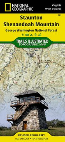 Prasa Staunton/Shenendoah Valley, George Washington National Forest National Geographic Maps