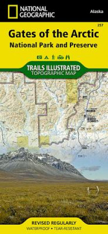 Tlačovina Gates of the Arctic National Park and Preserve National Geographic Maps