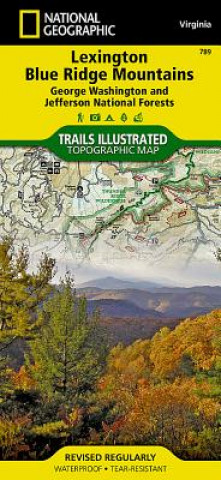 Materiale tipărite Lexington/Blue Ridge, G.W. & Jefferson National Forests National Geographic Maps