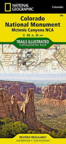 Nyomtatványok Colorado National Monument McInnis Canyons NCA National Geographic Maps