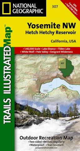 Materiale tipărite Yosemite Nw, Hetch Hetchy Reservoir National Geographic Maps