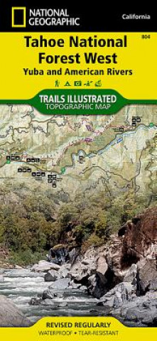 Tiskovina Tahoe National Forest, Yuba & American Rivers National Geographic Maps