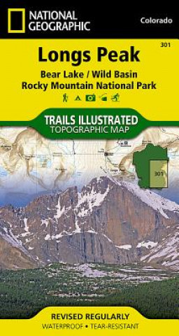 Tiskovina Longs Peak National Geographic Maps