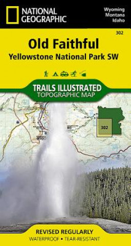 Materiale tipărite Yellowstone Sw/old Faithful National Geographic Maps