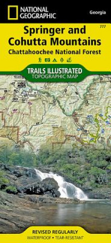 Materiale tipărite Springer & Cohutta Mountains, Chattahoochee National Forest National Geographic Maps