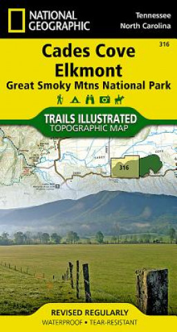 Tlačovina Cades Cove/Elkmont, Great Smoky Mountains National Park National Geographic Maps