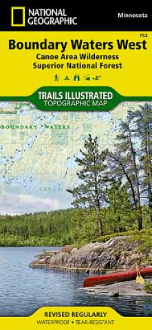 Nyomtatványok Boundary Waters, West, Superior National Forest National Geographic Maps