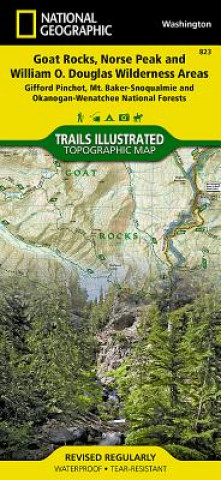 Materiale tipărite Goat Rocks & Norse Peak Wilderness Area, Gifford-Pinchot & Okanogan-Wenatchee National Forests National Geographic Maps