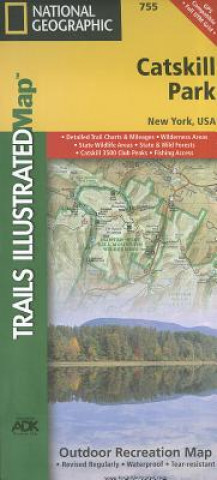 Tiskovina Catskill Park National Geographic Maps