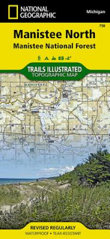 Nyomtatványok Manistee National Forest, North National Geographic Maps