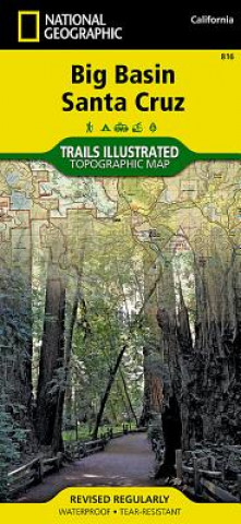 Pubblicazioni cartacee Big Basin/Santa Cruz Parks and Preserves National Geographic Maps