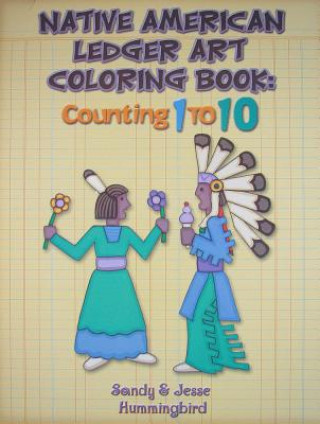 Książka Native American Ledger Art Coloring Book Jesse Hummingbird