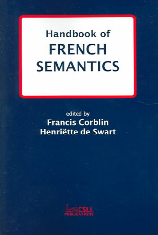 Kniha Handbook of French Semantics Francis Corblin
