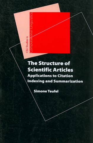 Könyv Structure of Scientific Articles Simone Teufel