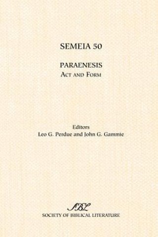 Knjiga Semeia 50 John G. Gammie
