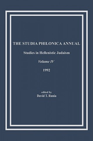 Książka Studia Philonica Annual, IV, 1992 David T. Runia