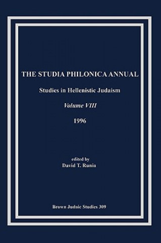 Carte Studia Philonica Annual VIII, 1996 David T. Runia